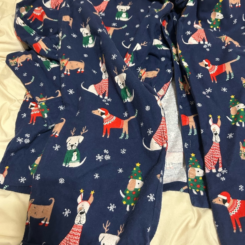 The Company Store Men's XMAS Pajamas Set Size L Flannel - Picture 9 of 10